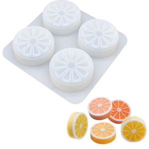 YS bricolage Orange citron tranche gâteau <span class=keywords><strong>Silicone</strong></span> moules <span class=keywords><strong>4</strong></span> cavité ronde fabrication de savon aromathérapie savon artisanat bougie <span class=keywords><strong>moule</strong></span> fournitures faites à la main - Product Image 5