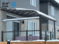 Auvents de terrasse pour villas, largement utilisables, résistants au vent et à la pluie