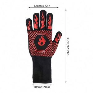 Guantes de Barbacoa Resistentes a Altas Temperaturas, Guantes para Horno, Guantes Ignífugos para Barbacoa, Guantes de Cocina con Aislamiento Térmico - Product Image 4