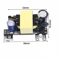 Modul Catu Daya AC-DC 12W Switching Power Supply Bare Board AC-DC 24V 0.5A 500mA untuk Meter