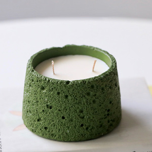 New designcustomized cá nhân chữa bệnh tự nhiên nến xi măng Jar sáp đậu nành hương liệu chất lượng cao nến trang trí nội thất - Product Image 4