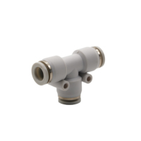 Connecteur pneumatique en T de type PE E 6 mm, raccords rapides en plastique, types de raccords pour tuyaux d'air