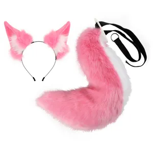 New Style Plush Tai Fox and Set Cat Cosplay Ears Tail