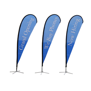 Boutique simple face école 3m bannières en plumes drapeau en plumes personnalisé drapeau de plage personnalisé - Product Image 2