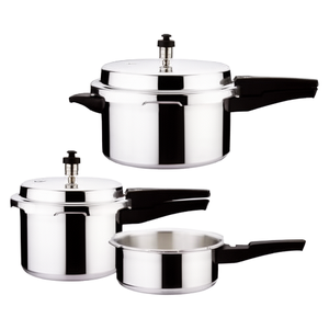 Olla a Presión de Acero Inoxidable de 5 L, Olla a Prueba de Explosiones para Cocina de Gas e Inducción con Tapa - Product Image 1