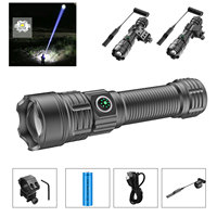 Professionelle Taktische Taschenlampe 5000 Lumen, Wiederaufladbare LED-Fackel