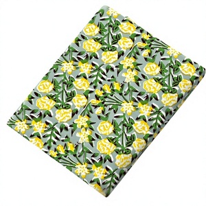 Hand Block Printed 100% Cotton Organic Woven Floral <b>Medium</b> Weight Cotton Printed <b>Fabric</b> Yards Women Dress <b>Fabric</b> - Product Image 1