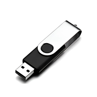 Clé USB rectangulaire en métal haute capacité et rapide avec logo personnalisé, idéale pour le stockage de données et comme cadeau d'affaires