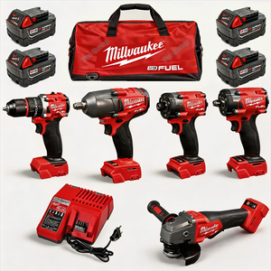 <strong>Milwaukee</strong> M18 FUEL 10-in-1 Combo Kit Automotive Repair Jobs 4 Batteries, Fast Charger &amp; Carry Bag Complete Power Tool <strong>Set</strong> - Product Image 1