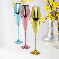 Nouveau verre à vin en plastique électro-plaqué PETG de 150 ml, gobelet à champagne pour bar et fête, verre vintage