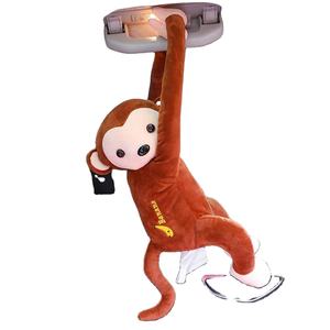 5327 ODM créatif suspendu singe porte-mouchoirs serviette boîte Animal papier étui voiture maison salle de bain bureau en peluche Animal boîte à mouchoirs - Product Image 4