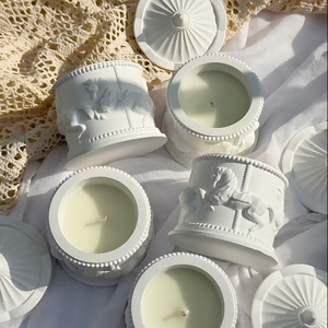 Rotating <strong>Carousel</strong> High-End Scented <strong>Candle</strong> Birthday Gift Bedroom Romantic Practical for Girls Recommended Handmade - Product Image 1