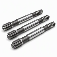 Adaptateur de tige de perceuse hydraulique à barre de percussion cannelée T38 T45 pour équipement de forage de banc minier