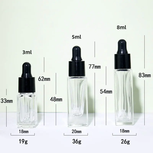 ขวดหยดแก้วเครื่องสำอางแบบใสขนาด3มล. 5มล. 8มล. ขวดหยดแบบใสขุ่น - Product Image 3