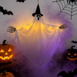 Innovador Sombrero Luminoso de Mago para Halloween, Colgante de Fantasma, Decoración para Exteriores, Adorno para Escenas - Product Image 3