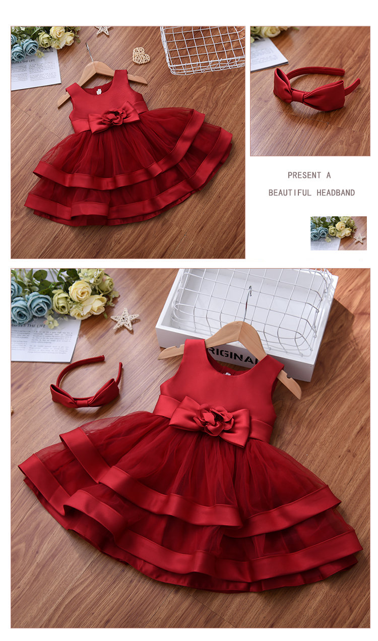 Teenage New Stylish Evening Green Girls Ball Gown Party Dress For 3-5 Year Old Girl Party Dresses