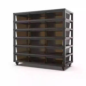 Noir/argent alliage d'aluminium Reptile Rack système boule <span class=keywords><strong>Python</strong></span> serpent Gecko élevage baignoires support élevage support étagère - Product Image 1