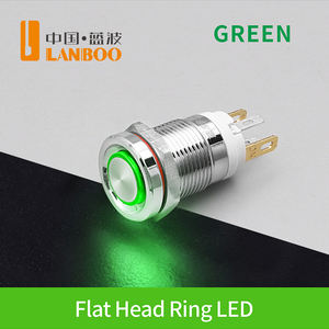 Lanboo หัว/แหวนสูง12มม. หัวแบน/<span class=keywords><strong>สัญลักษณ์</strong></span>พลังงานหัวแบน/วงแหวนปุ่มกด7A สูงในปัจจุบันสลับสีแดง, สีเขียว, สีฟ้า, สีเหลือง - Product Image 3