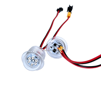 Lampes à points LED RGB programmées en avance, 26 mm, IP65, PC, AC24V, 6 LED, pour parcs d'attractions