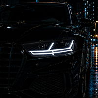 Ensemble de phares LED BK pour Audi A6 2008-2011, style Q7, projecteur laser, clignotants séquentiels, plug and play