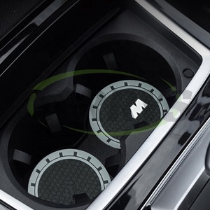 Универсальный автомобильный подстаканник Нескользящая подставка из ПВХ Водонепроницаемая подставка для индивидуального логотипа - Product Image 2