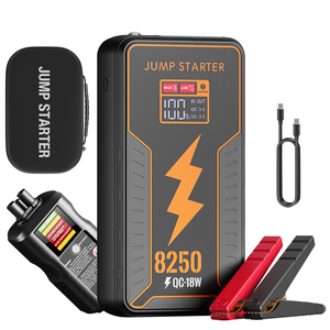 Démarreur de batterie de <span class=keywords><strong>voiture</strong></span> portable puissant 3400A 16000mAh 12V Lithium-ion polymère, <span class=keywords><strong>pinces</strong></span> de sécurité intelligentes, 960CCA, 40 démarrages, USB-C, LED - Product Image 1