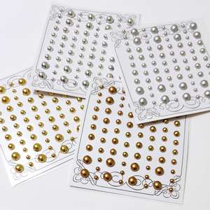 Pegatina de tatuaje <span class=keywords><strong>temporal</strong></span> mate dorada y plateada para decoración de uñas y caras - Product Image 5