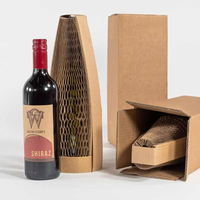Vente en gros Boîte en carton ondulé rigide biodégradable de marque personnalisée Boîte pour bouteilles de vin Boîte postale avec manchon pour vin champagne boisson