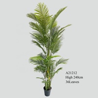 Tops Sales Künstliche Kokosnuss Mini Palmen 90 120 150 180cm Blätter Fuchsschwanz Bambus Outdoor Indoor Kanada Dekoration im Topf
