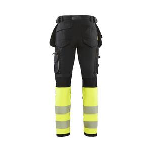 BLAKLADER - 199316429933C46 Hi-Vis 4-way-<b>stretch</b> <b>trousers</b> <b>Black</b>/Yellow - EAN 7330509716519 HI-VIS WORKWEAR - Product Image 2