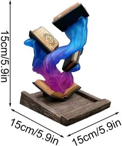 Wowei 2024 – Dés de jeu de société en résine personnalisés de haute qualité, peints à la main, en forme de grand livre de magie ancienne - Product Image 3