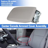 Nouvel ensemble de couvercle de console centrale avec accoudoir et support gris pour Highlander 2008-2013 Remplace 58905-0E040-B0