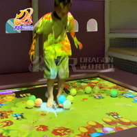 Équipement de terrain de jeu intérieur interactif Système de projection de sol interactif à usage domestique avec modèle de jeu de trampoline