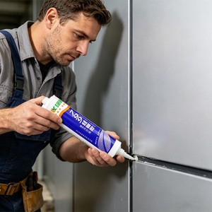 Scellant en silicone neutre résistant aux UV, imperméable, pour cuisine, salle <span class=keywords><strong>de</strong></span> bain, fenêtres et portes, mastic extérieur et intérieur résistant aux intempéries - Product Image 3