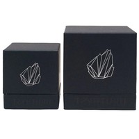 Boîte d'emballage rigide en carton pour bougies avec couvercle, type boîte-coffret cadeau