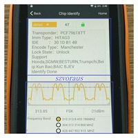 Kunci Remote 4 Tombol Tanpa Logo (HO01/HON66 Blade/313.8mhz/47 Chip/Kunci, Buka Kunci, Buka Bagasi, Panic.)