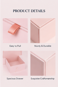 Custom 25 Days Blush Pink Advent Calendar <b>Box</b> <b>Empty</b> Multi Drawer Ribbon Pull Rigid Paper OEM Skincare Beauty Packaging Wholesale - Product Image 2