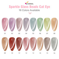 Vernis à ongles magnétique OEM végétalien effet œil de chat avec perles de verre pour salon et enfants, non toxique, UV/LED, à retirer par trempage