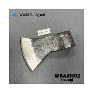 LHAXH02 all'ingrosso personalizza il Logo rivestito di ricambio per esterni testa d'ascia 1/<span class=keywords><strong>3</strong></span> bianco satinato lama d'ascia forgiata in acciaio ad alto tenore di carbonio - Product Image 1