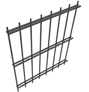 High Quality Galvanized And Powder Coated Twin-Wire Fence Or Double Wire Panel Mesh Fencing