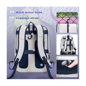 Best Selling Sports Racket <b>Backpack</b> Large Capacity Travel Bag with Separate Shoe <b>Compartment</b> <b>Multi</b> Layer for Tennis Gear - Product Image 2