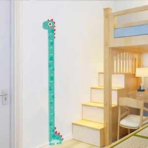 Mignon dessin animé hauteur autocollant <span class=keywords><strong>licorne</strong></span> dinosaure girafe mur hauteur mesure règle autocollants pour enfants chambre maternelle décor - Product Image 6