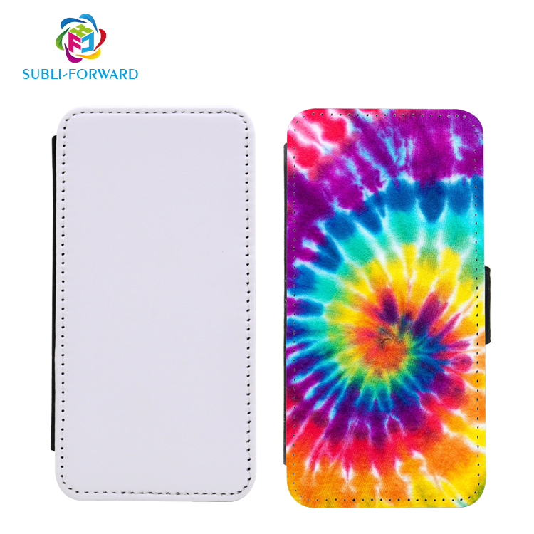 Индивидуальный 2D сублимационный заготовки кожаный флип-чехол для телефона чехол-бумажник для iphone 14 pro max