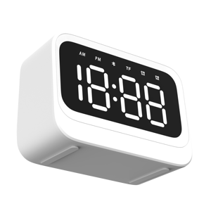 Aparatos electrónicos Mini reloj despertador digital Altavoz <span class=keywords><strong>Bluetooth</strong></span> <span class=keywords><strong>con</strong></span> tarjeta TF Reproducción manos libres hablando altavoz de reloj inalámbrico - Product Image 3