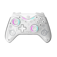 Manette de jeu mobile sans fil Yo CM-619 RGB avec éclairage, joystick à effet Hall, vibration, compatible BT, pour Steam, iOS, Android