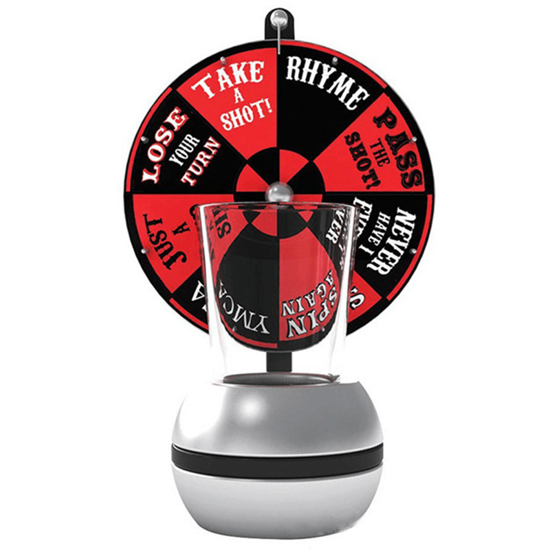 Bar KTV Party Drinking Roulette Cup Set Creative Wheel of Shots Indoor Gambling Drinking Rotating Disc Entertainment Products