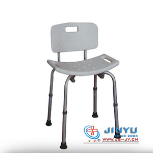 Silla de baño de aleación de aluminio JINYU, blanca, talla única, para uso en ducha por personas mayores y con discapacidad. - Product Image 1