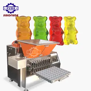 Edelstahl Hochpräzise Süßigkeiten Maschinen hersteller Gummibärchen Vitamin Herstellung Bären form Maschine