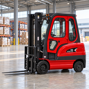 Fournisseur de chariots élévateurs en Chine, chariot élévateur électrique de 1,5 tonne, mât à trois étages, batterie lithium-ion pour le chargement en entrepôt - Product Image 6