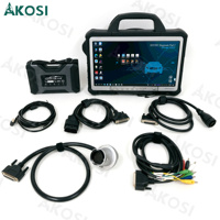 Herramienta de Diagnóstico SUPER MB PRO M6 Star para Benz con Multiplexor, Cable LAN + Cable de Prueba Principal OBD2 de 16 Pines + Tablet CF D1 para Autos, Camiones y Autobuses